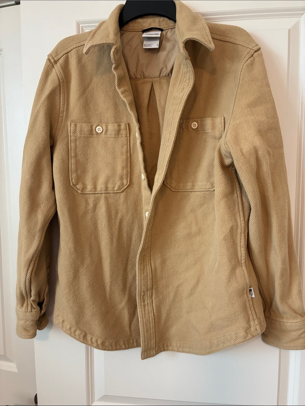 The North Face Men's Khaki Beige Lightweight Shirt Jacket